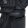 Oxford Nexus Men's Leather Motorcycle Glove, Stealth Black, L