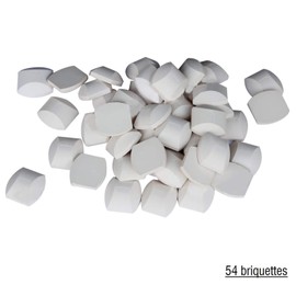 Hongso Ceramic Briquettes for Turbo Classic Elite and Nexgrill Models, 54-Piece Barbecue briquettes Gas Grill Stones, CRCB54