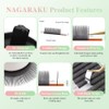 NAGARAKU Extensiones de Pestañas Bouquet, Spikes Pestañas Postizas Prefabricadas con