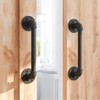 SMARTSTANDARD 11 Inch Pipe Barn Door Pull Handle, Industrial Rustic