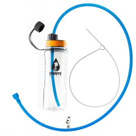 Giraffe Bottle Journey Hydration System, Clear Tritan Bottle, 36 inch / 92 cm Journey Straw