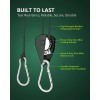 STAYGROW 4-Pack 1/8" Adjustable Rope Hanger, Heavy Duty Ratchet Tie