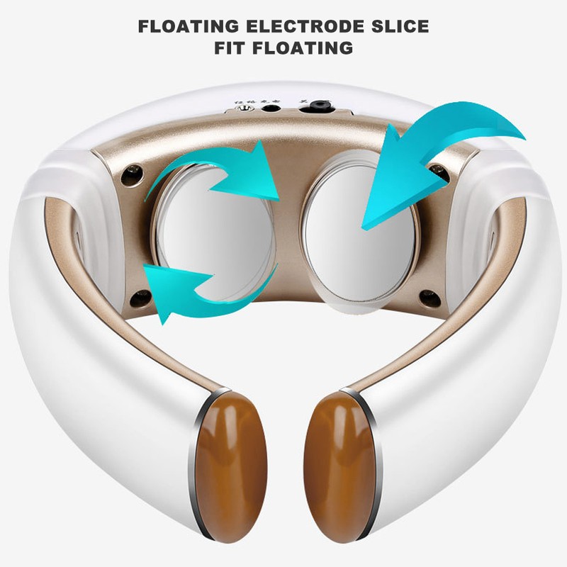 Electric Cervical Vertebra Massager Pulse Hot Compress Therapy Neck Massage