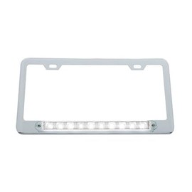 United Pacific 36541 License Plate Frame, Chrome, Deluxe LED