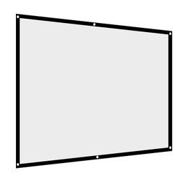 Projector Screen, Portable Foldable Anti-Crease Projector Movie Screen for Home Outdoor Indoor(100 Inch)