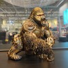 GENUINQ Steampunk Angry Gorilla Statue Fighting King Kong Hand Painted