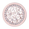 Morella Women's Amulet Coins, 33 mm Zirconia Stones, Base Metal