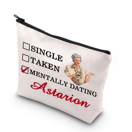 MYSOMY BG3 Astarion Makeup Bag BG3 Astarion Gifts Astarion High Elf Gifts Mental Dating Astarion Zipper Pouch BG3 Astarion Merch, Mental Dating Mb
