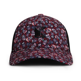 Kaluza Tour Golf Cap - Trucker Mesh Style - Dia De Las Roses - One Size Fits All (52-62cm) (UK, Alpha, One Size, Rufous (Red))