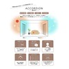 JUKE19 Accordion Curtain, Room Divider Curtain, Made in Japan, Insulated,