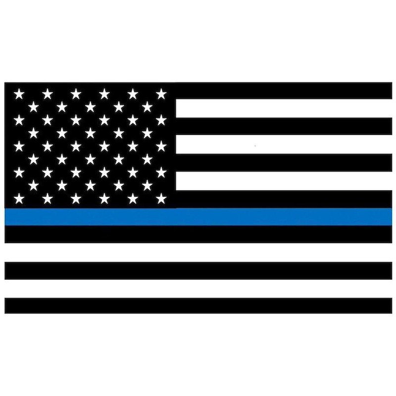 CafePress Thin Blue Line Flag Rectangle Car Bumper Magnet