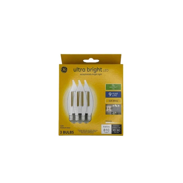 GE Ultra Bright LED 9 Year Life Soft White -