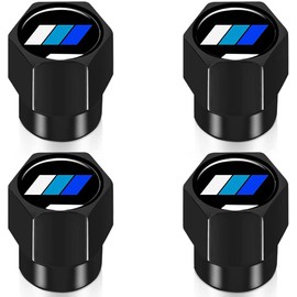 4Pcs Metal Aluminum Alloy Car Tire Valve Stem Caps Cover for Toyota Tacoma 4Runner Tundra Rav4 Highlander TRD Accessories for Men Women -CapsBlue-Black