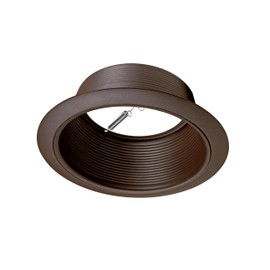 NICOR Lighting 6 inch Oil-Rubbed Bronze Recessed Baffle Trim, Fits 6 inch Housings (17510OB-OB)