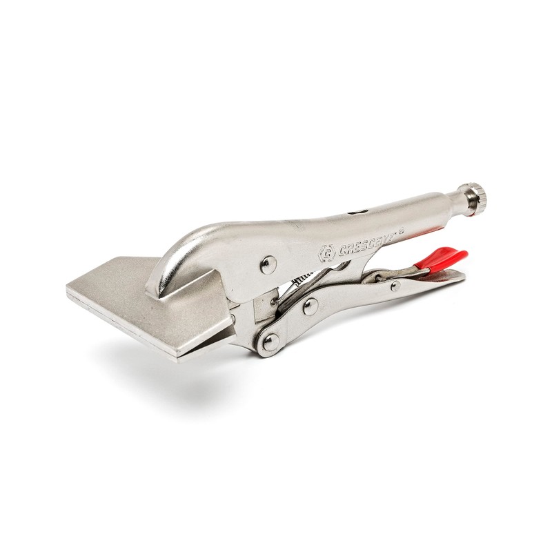 Crescent Locking C-Clamp with Swivel Pad Tips - Heavy-Duty Adjustable