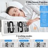 Large Digital Wall Clock with Backlight 14.2 Inch Digital Alarm