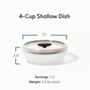 Anyday 4-Cup Microwave Cookware & Glass Container with Glass Lid,
