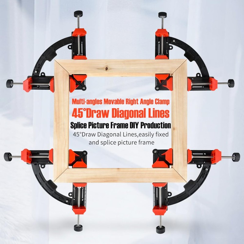 NS Juvyig Right Angle Clamp, Multi Angles Movable Corner Clamps,