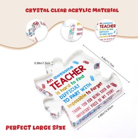 Best Teacher Appreciation Gifts, Christmas Teacher Gifts, New Teacher Preschool Teacher Gifts, Teacher of The Year Gifts, Graduation Gifts for Teacher, Teacher Desk Decoration Acrylic Sign/Plaque