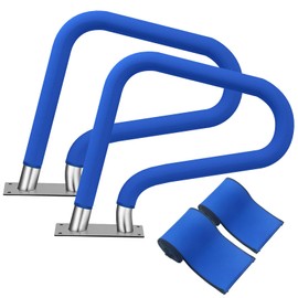 KETNET Pool Handrail Covers with Zippers for Inground Swimming Pools Hand Rail Cover, 4-10 ft Non Slip Cool Touch Heat Resistant, Blue, Anti-Slip Swim Pool Railing Ladder Handle Grip 8 Feet 2 Pack