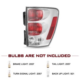 JSBOYAT Tail Light Assembly Replacement for 2005-2009 Chevy Equinox Rear Taillamp Brake Light Taillight Right Passenger Side