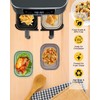 4-Pack Collapsible Air Fryer Silicone Liners for Ninja Foodi Dual