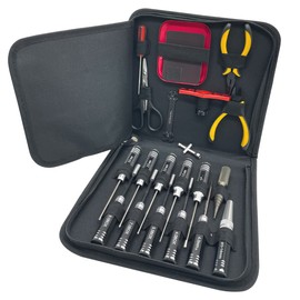 20 in 1 RC Tool Set, Flat/Phillips/Hex Screwdriver Set, Wheel Wrench, Body Reamers, Nut Sockets, Repair Tools for 1/18 1/16 1/8 1/10 RC Cars Helicopter