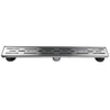 Neodrain 28 Inch Rectangular Linear Shower Drain with Brick Pattern