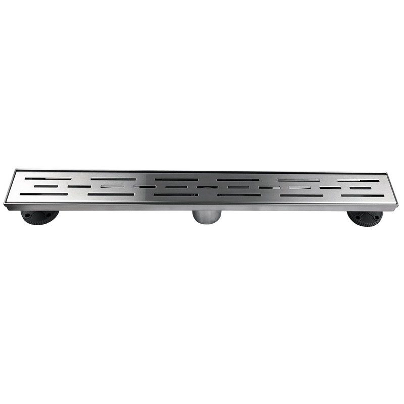 Neodrain 28 Inch Rectangular Linear Shower Drain with Brick Pattern