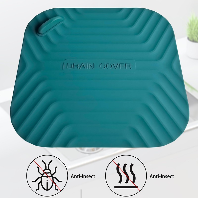 DIFENLUN Shower Drain Cover Tub Stopper,2 Pieces Sewer Anti-Odor Mat