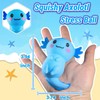 Axolotl Animal Dough Fidget Balls Squishy Toys, Blue Axolotl Squeeze
