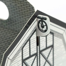 Yellowstone Series Barn Favor Boxes (Set of 8), Measure 5" x 5" x 6" Inches, White Rustic Barn Party Favors, Perfect for Western Parties, Cowboy Hoedowns, and Showers.