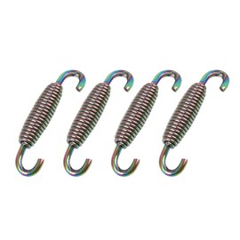 X AUTOHAUX 4Stk.59mm Motorrad Auspuff Federn Edelstahl Schalldämpfer Auspuffrohr Feder Haken Auspuff-Federspanner für Motorrad Roller ATV Bunt
