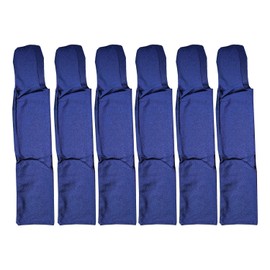 Ranch Hand Horse Mane Bags - Protect Horse's Mane from Wind, Sun & Mud - Prevents Tangles, Rubbing Out and Breakage - Made with Nylon - Easy to Use and Washable - Set of 6 (Dark Blue)