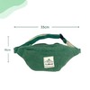 TruHemp Hemp Fanny Pack, Green – Adjustable Strap Multi-Pocket Waist