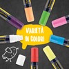 Securit SMA720 Liquid Chalk Marker, Orange, Large 7-15Mm Nib, Multi-Color