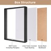 Califortree 12x16 Large Shadow Box Frame with Soft Linen Back
