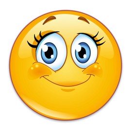 easydruck24de Smile Sticker Eyelashes I kfz291 I Round Diameter 15 cm I Cute Sticker for Laptop Notebook Door Scooter Car I Weatherproof