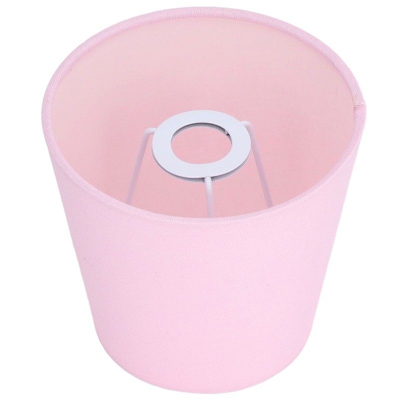 3PCS E14 Lampshade Fabric Ceiling Lamp Shade Exquisite Pink Wall