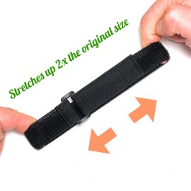 Hook & Loop Elastic Straps, All-Purpose Reusable Tie Down Straps (10, 25mmx760mm)