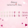 Extra Short Valentines Press on Nails Square Heart False Nails