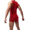 Juflam Men's Wrestling Singlet Athletic Leotard Bodysuit Gym Sportswear Undershirt
