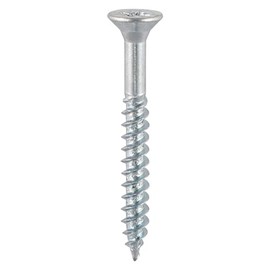 TIMCO CSK BZP Twin Woodscrews PZ3 - 12 x 3 - Zinc Plated - Box of 100