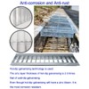 DuuMuut Galvanized Steel Drain Grate with Lip 20x4 in for