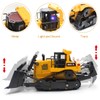 fisca Remote Control Bulldozer RC 1/16 Full Functional Construction Vehicle,