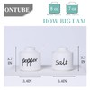 ONTUBE Farmhouse 8oz Pepper and Salt Bowls with Lid and