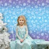 Winter Snowflake Plastic Tablecloth Roll 54 Inch x 100 Ft,