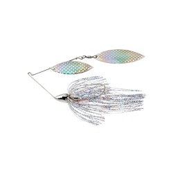 War Eagle Custom Lures Nickel Frame Double Willow Spinnerbait Firecracker Skirt 1/2 oz.