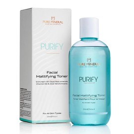Pure Mineral - Mattifying Face Toner - Control of Shine with Chamomile Extract - For Balanced Skin - No Silicones, Sulphates, Parabens - 250 ml