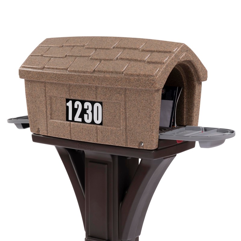 Simplay3 Classic Home Plastic Residential Mailbox & Post Mount Combo